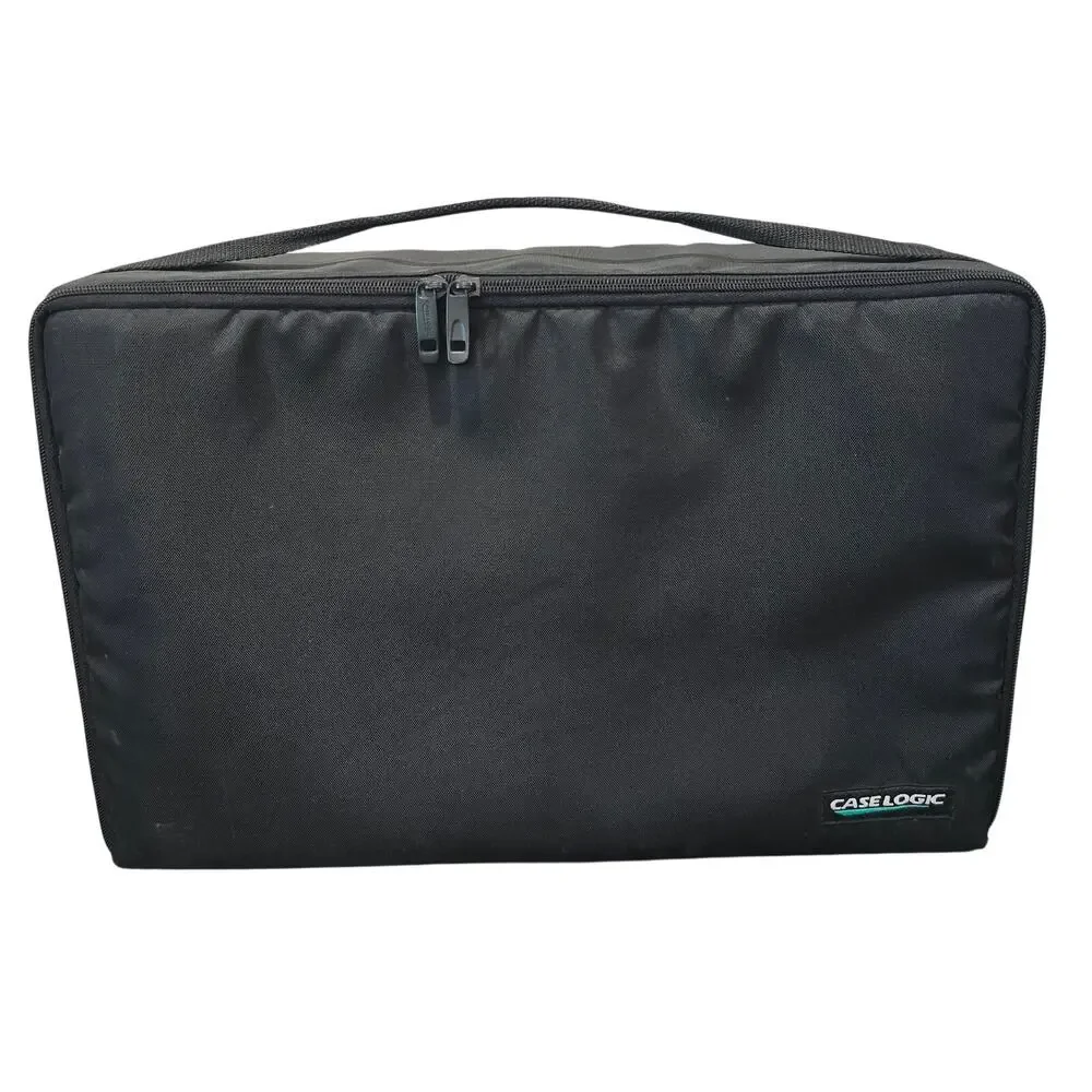 Case Logic CD Jewel Case Holder Removable Mountable Tray Travel Hand Bag 60 CD's